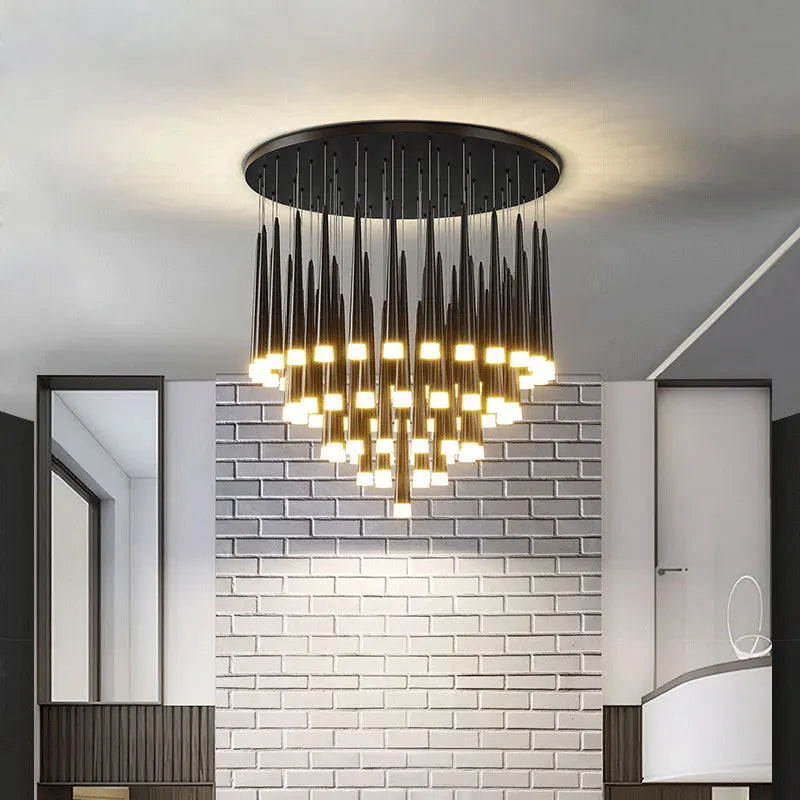 Modern LED pendant chandelier for contemporary interiors