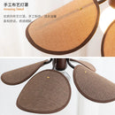 Vintage woven fabric chandelier Japanese style for artistic lighting