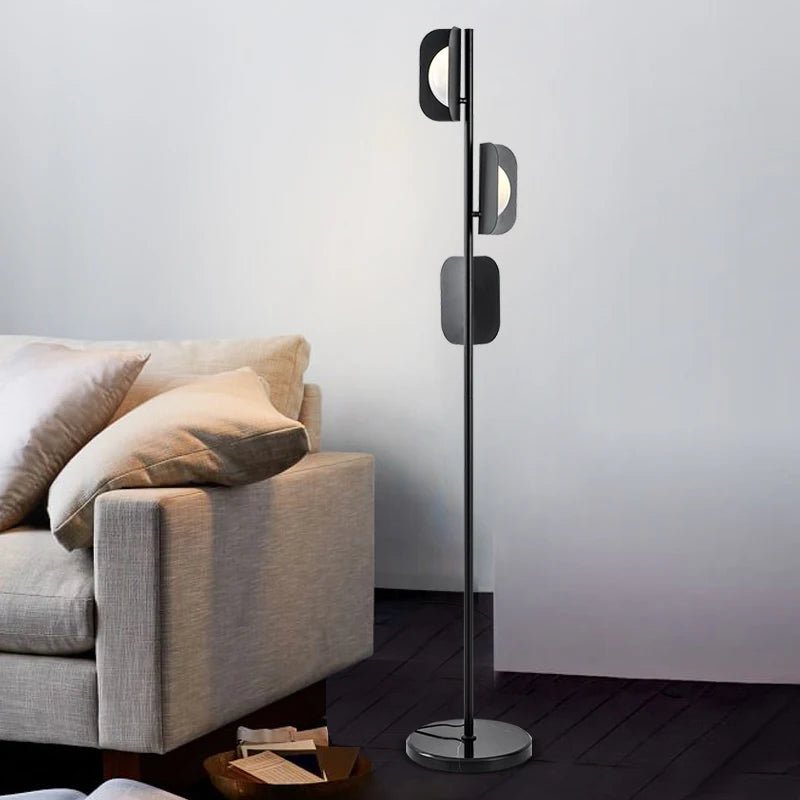 Minimalist marble floor lamp for modern interior decor