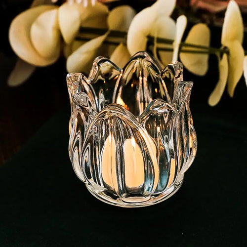 Romantic dinner accessories candle holders cups and candles - vue 6 sur 8