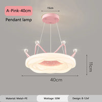 Romantic crown chandelier for little girl's bedroom
