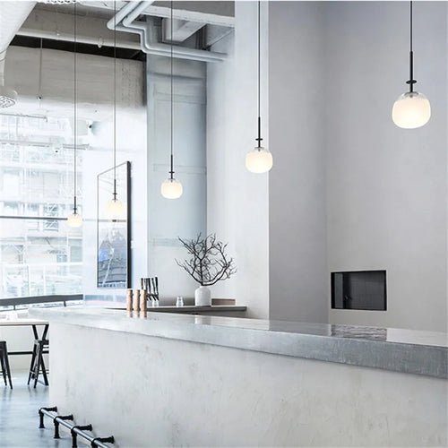 Tempo glass pendant lamp for restaurant and hotel - vue 3 sur 9