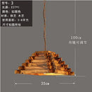 Nordic style wooden pendant light for restaurants, cafés and bars