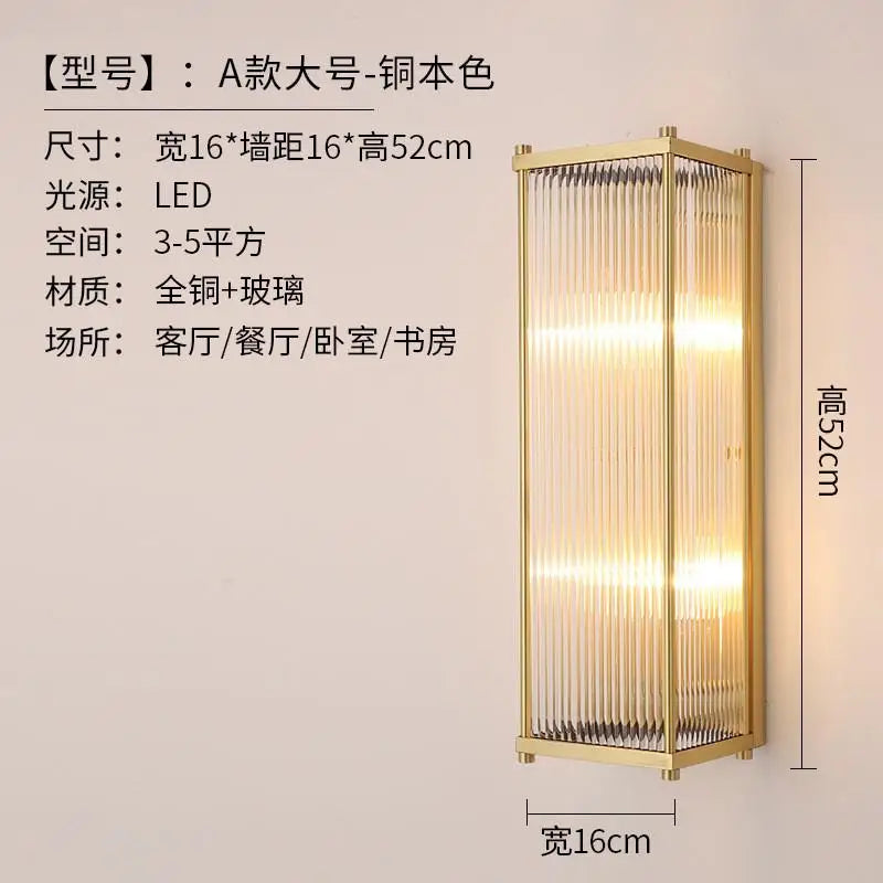 Modern decorative gold and silver crystal LED wall light - vue 8 sur 10