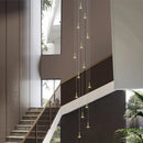 Starry sky meteor shower ceiling chandelier for villa or shop