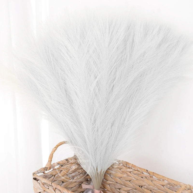Set of artificial pampas grass bouquets for indoor decoration - vue 6 sur 15