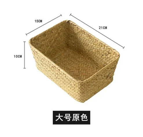 woven wicker storage basket for the kitchen - vue 12 sur 12