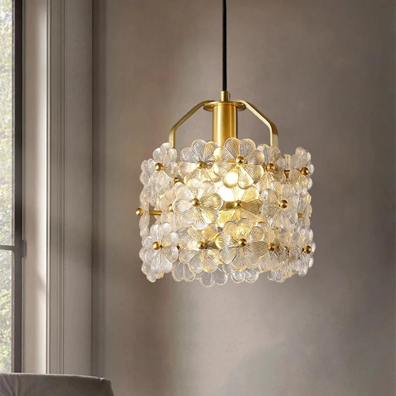 Romantic French art chandelier with decorative LED light - vue 3 sur 8