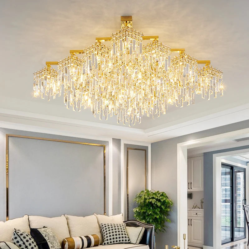 Luxury crystal lamp for elegant modern interiors