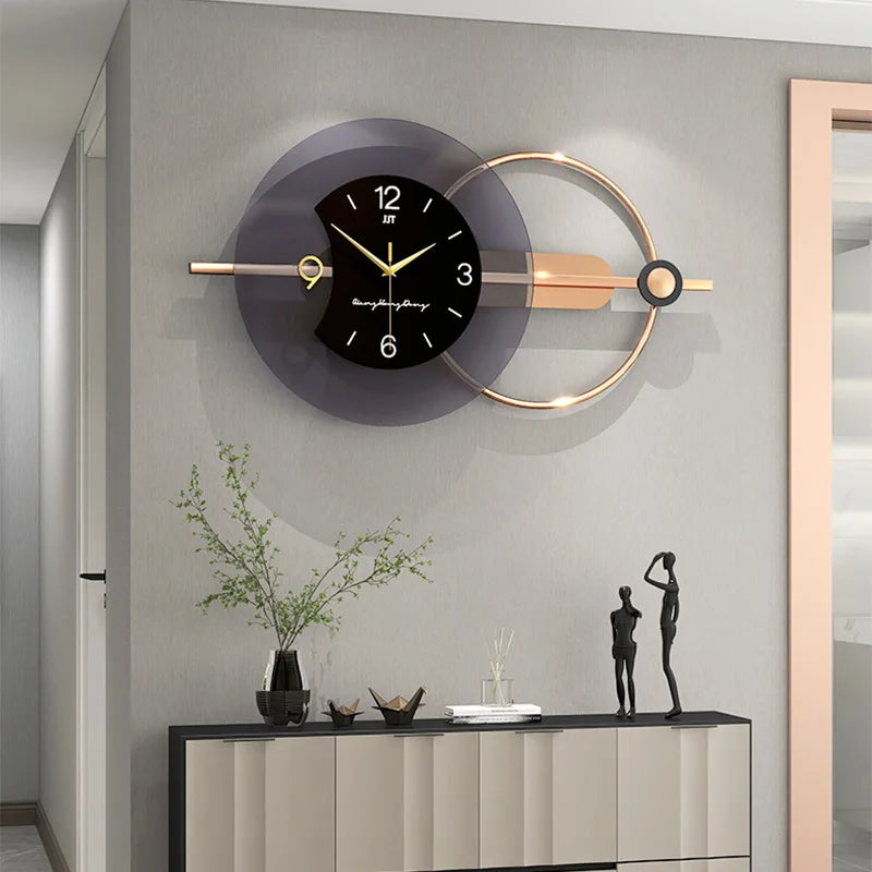 3d wall clock modern design silent nordic art decoration