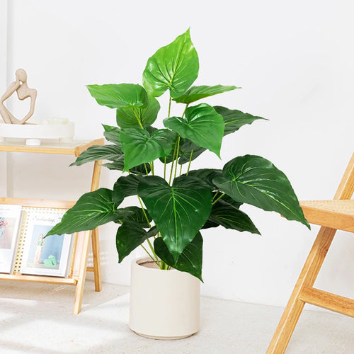 Artificial tropical monstera plant for indoor and outdoor decoration - vue 2 sur 8