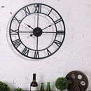 decorative roman numeral wall clock for indoor and outdoor use