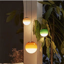 Modern gradient glass LED pendant chandelier for interiors