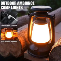 Retro horse-shaped decorative desk lamp for indoor and outdoor use