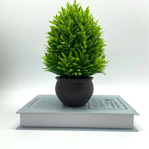 Artificial potted bonsai plants for home and office decoration - vue 5 sur 5