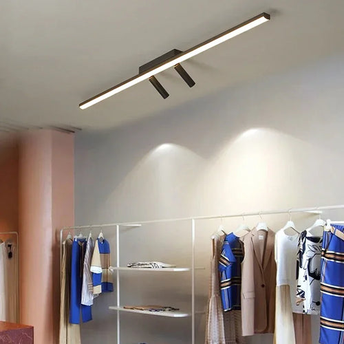 Modern LED chandelier with acrylic spotlights for indoor lighting - vue 4 sur 9