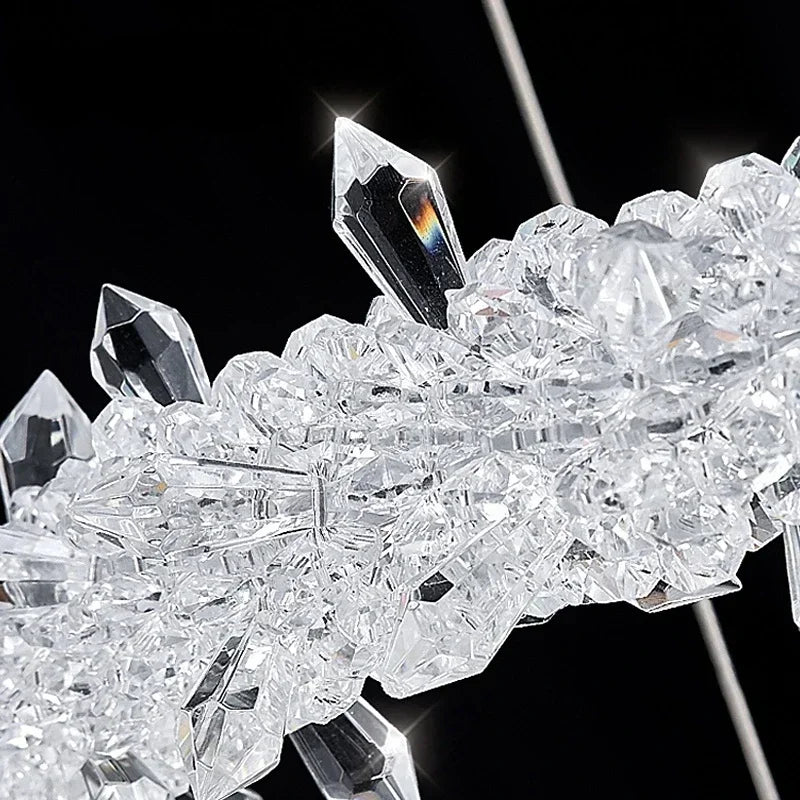 Modern crystal chandelier for elegant interior decoration - vue 6 sur 23