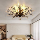 Vintage candle pendant light nordic LED crystal chandelier for living room, bedroom, kitchen, villa, hotel hall