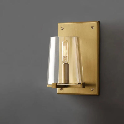 Modern glass LED wall light for interior lighting - vue 7 sur 10