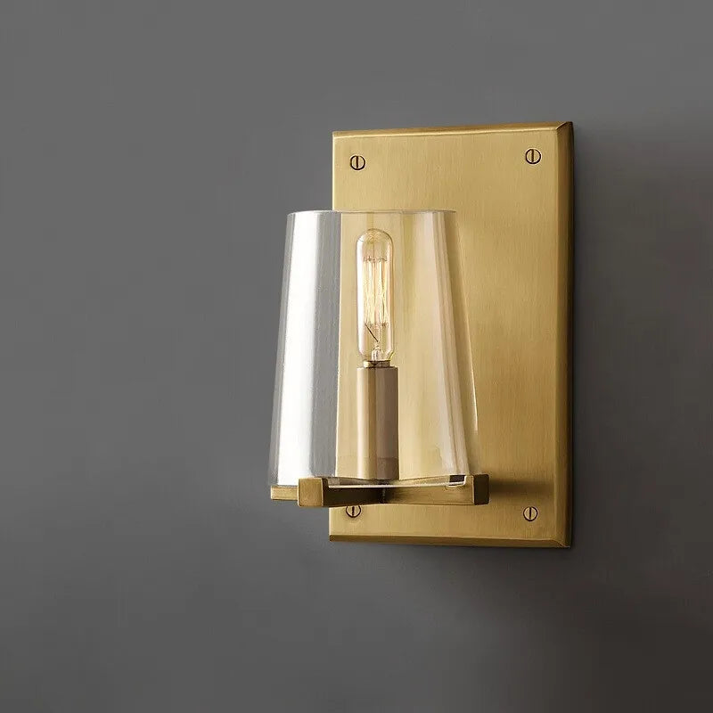 Modern glass LED wall light for interior lighting - vue 6 sur 10