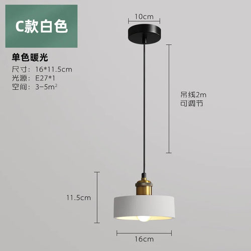 Industrial style LED pendant light - vue 10 sur 22