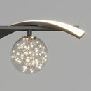 Minimalist glass LED pendant light with dimmer for home