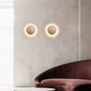 Modern stone wall light with integrated LED and switch