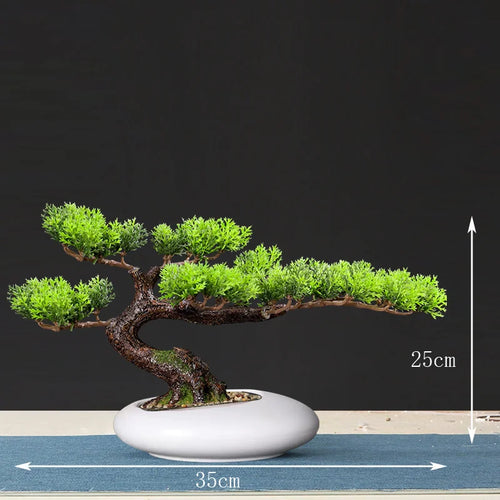 Artificial bonsai tree for indoor decoration and landscaping