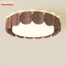 Modern wabi-sabi wood ceiling light for interior design