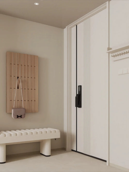 wooden wall coat rack for clothes and keys - vue 6 sur 18