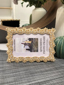 Gold metal photo frames nordic style for home decoration