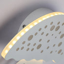 White jellyfish-shaped LED wall light