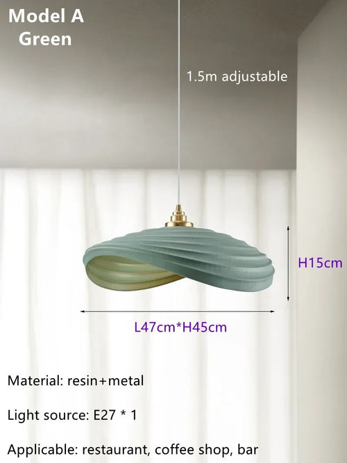 Modern Nordic designer art pendant for interior decoration - vue 15 sur 18