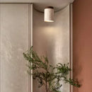 Minimalist stone ceiling light for a calming atmosphere
