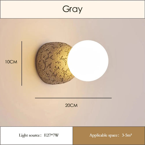 Modern minimalist glass wall light for indoor use - vue 3 sur 3