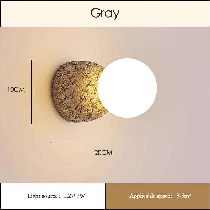 Modern minimalist glass wall light for indoor use - vue 3 sur 3