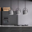 Industrial terrazzo concrete pendant light for interiors