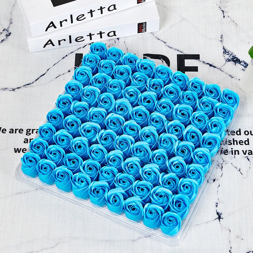 Set of 81 artificial soap roses for decorations and gifts - vue 10 sur 18