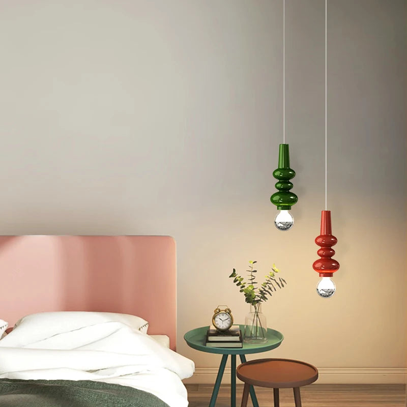 Simple nordic led chandelier for bar and living room - vue 4 sur 12