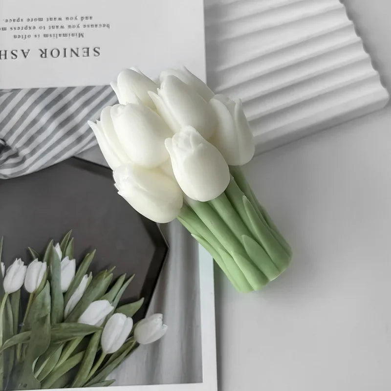 3d silicone mold for flowers and handmade candles - vue 6 sur 7
