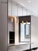 Solid wood Nordic pendant light for interior decoration