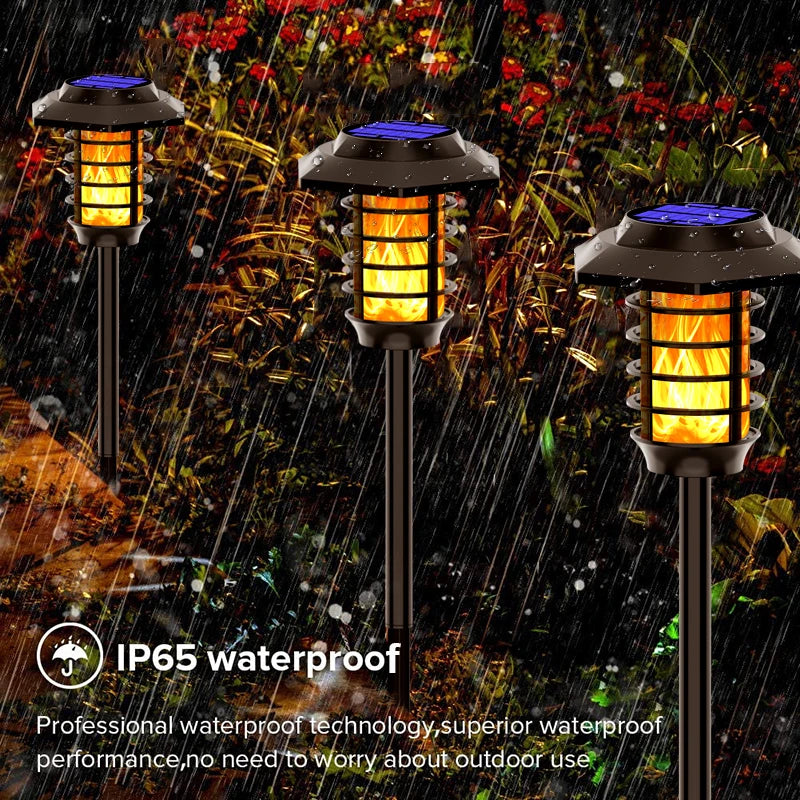 Solar LED lamp for outdoor garden decoration - vue 3 sur 12