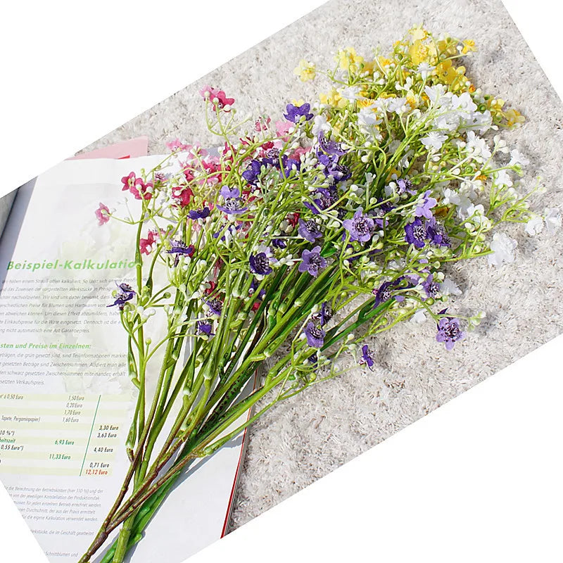 Artificial gypsophila flowers for wedding floral decoration 2024 - vue 5 sur 12
