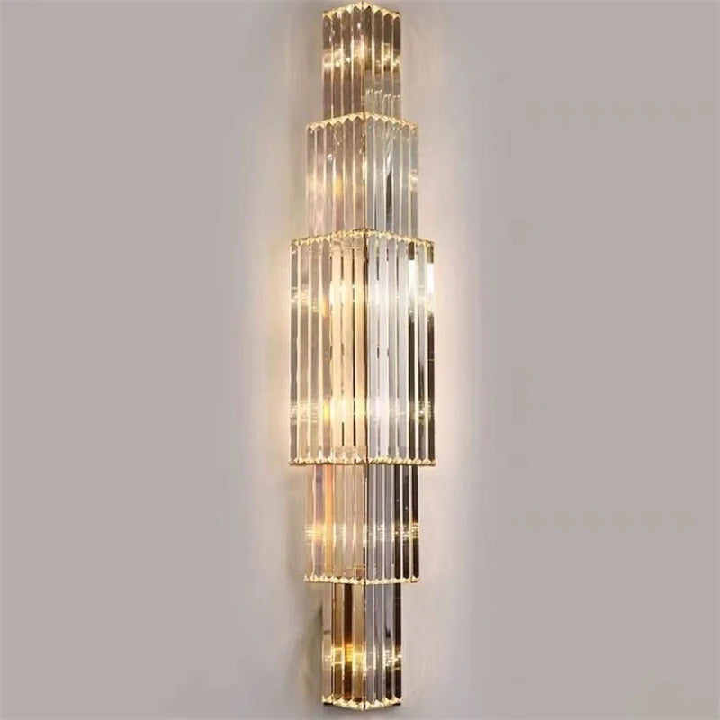 Modern crystal wall light for luxurious lighting