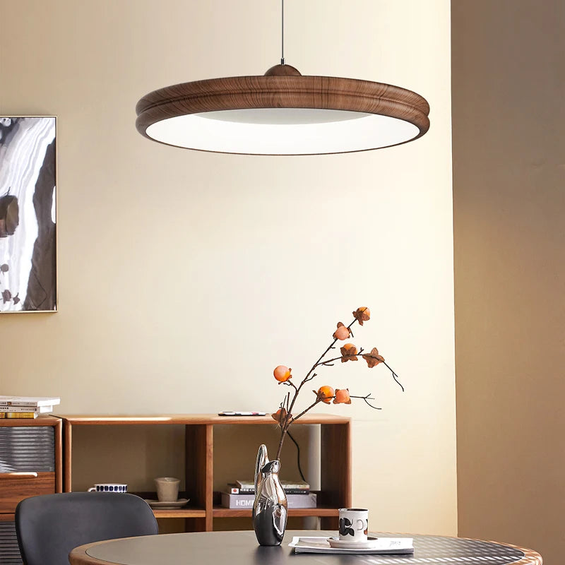 Medieval chandelier Japanese-style log pendant bar lamp