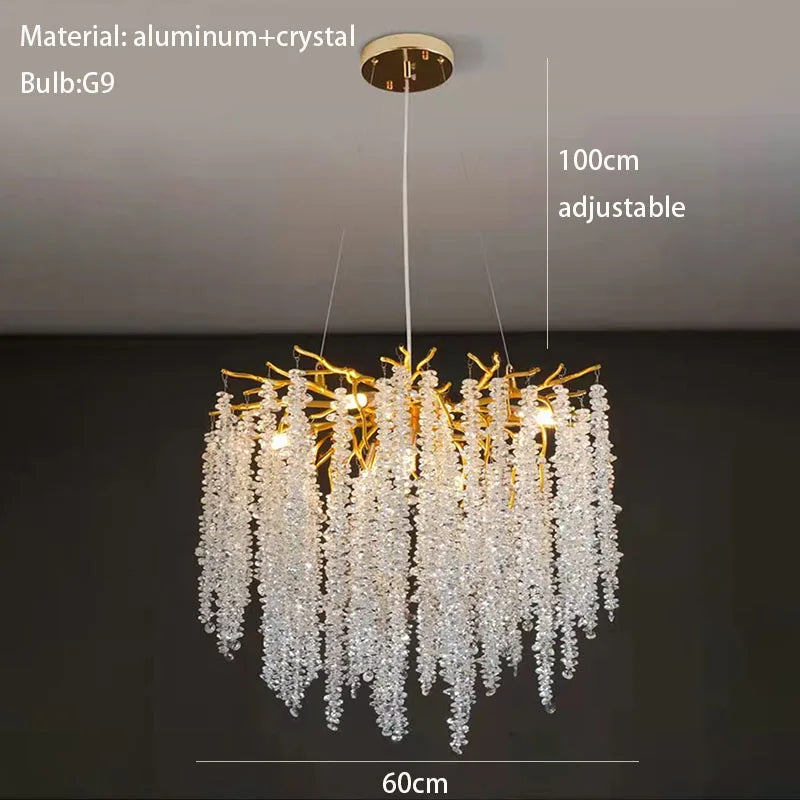 Modern LED wall light art deco cherry blossom branches