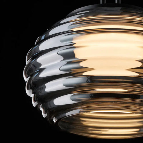 Modern glass pendant light for an elegant interior - vue 5 sur 6