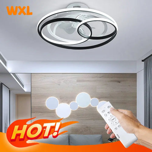 Nordic ceiling light with LED lights and remote control - vue 2 sur 6