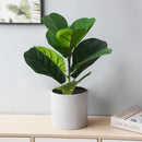 Faux ficus artificial tree tropical plastic plant for interior decoration