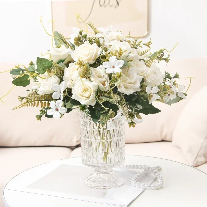 Artificial rose bouquet for decoration and party gift - vue 3 sur 13